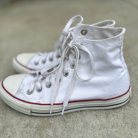High Top White Converse - Picture 5 of 10